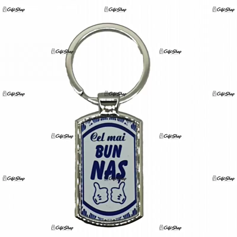 Cel mai bun nas, breloc din metal cu mesaj